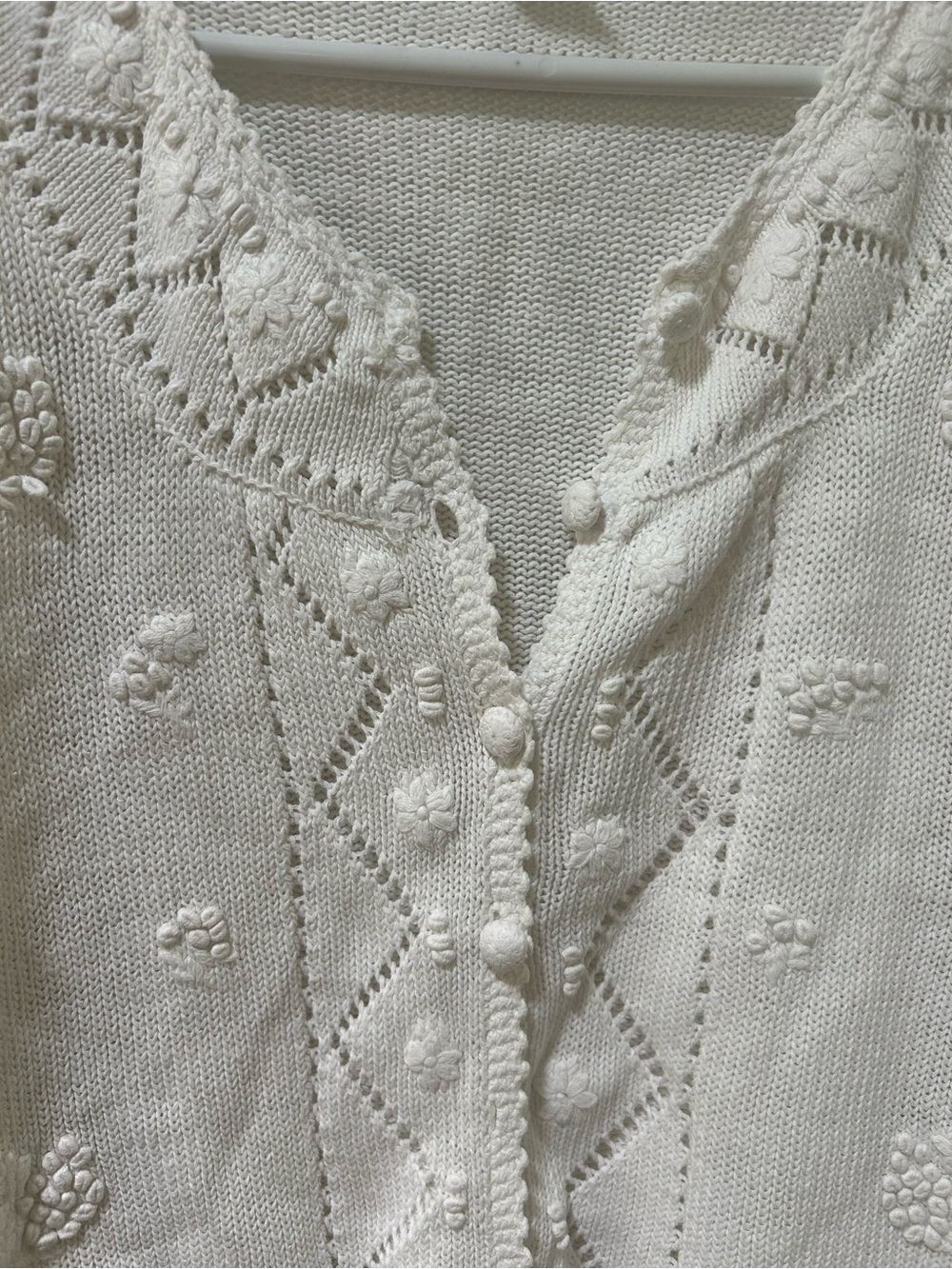 Vintage Cotton and Ramie Cottage Core Sweater Size Medium - Picture 3 of 8